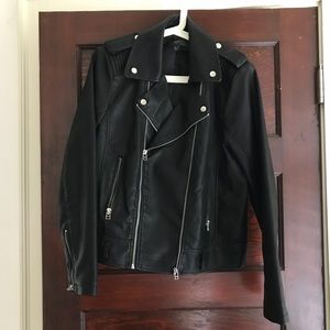 Mango Faux Leather Jacket